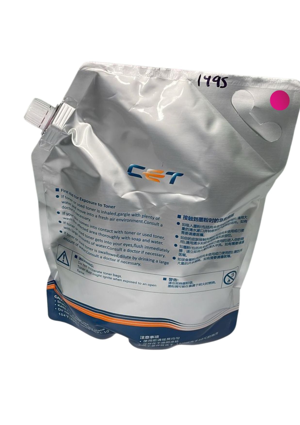 RECARGA TONER MAGENTA 1KG MP C3004 CET