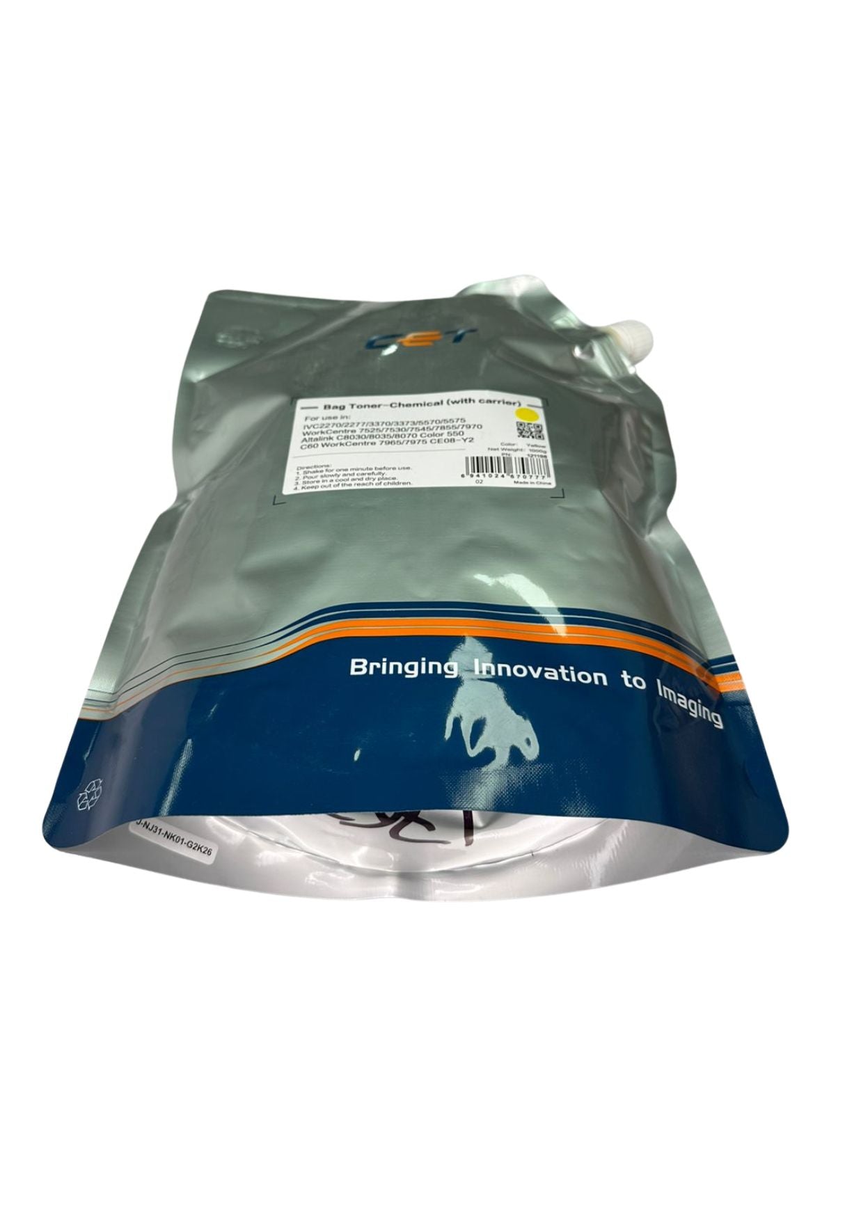 RECARGA TONER CET YELLOW XEROX 8045 1KG
