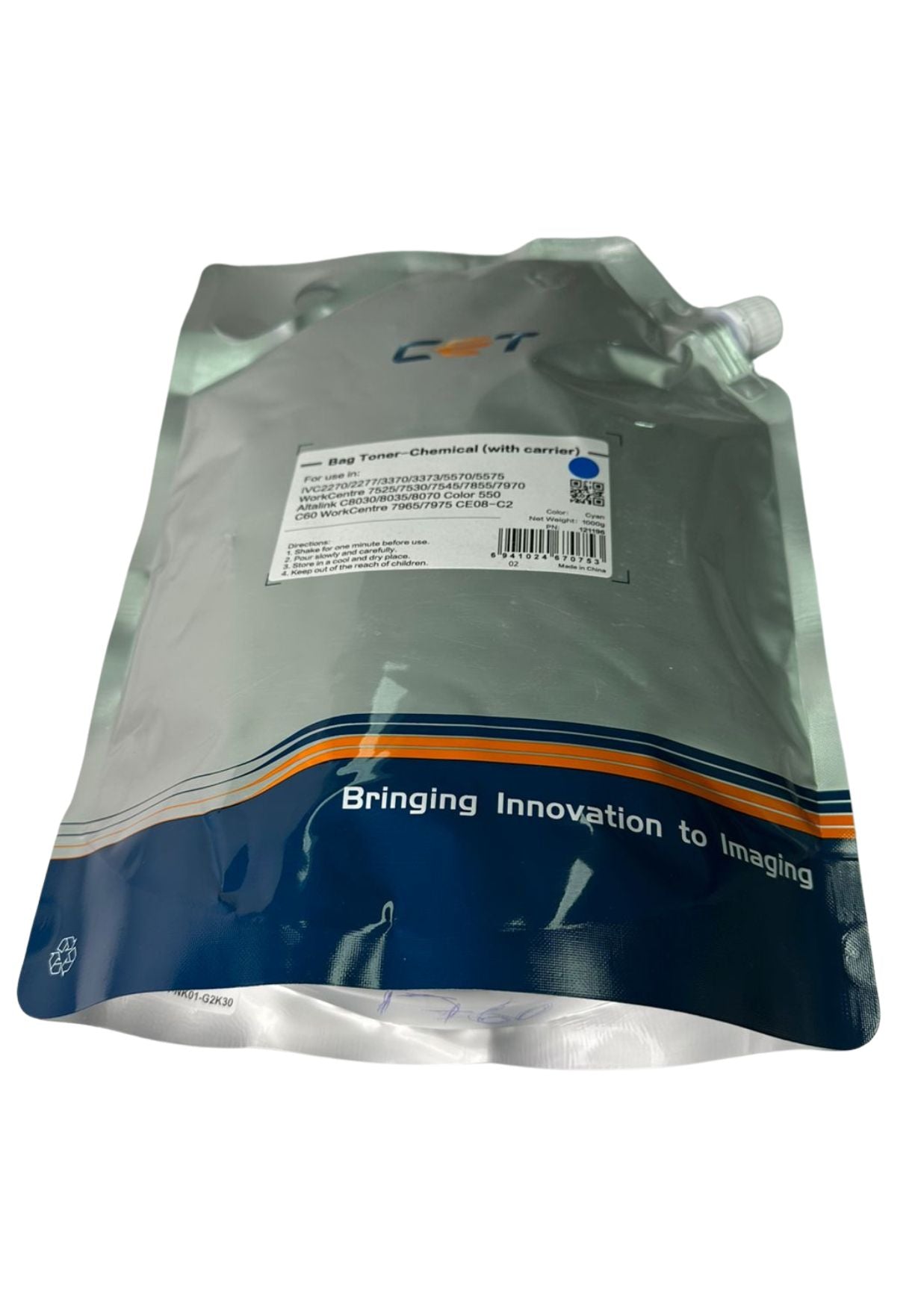 RECARGA DE TONER CYAN CET 1KG XEROX 8045