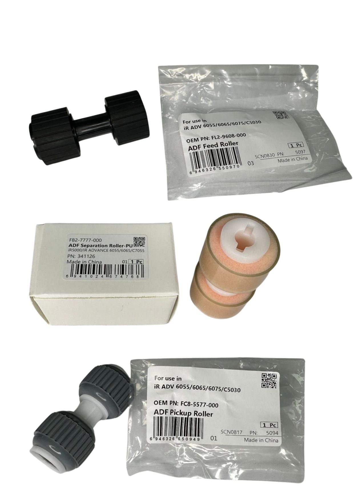 KIT DE GOMAS ADF CET CANON8705/6780/6575