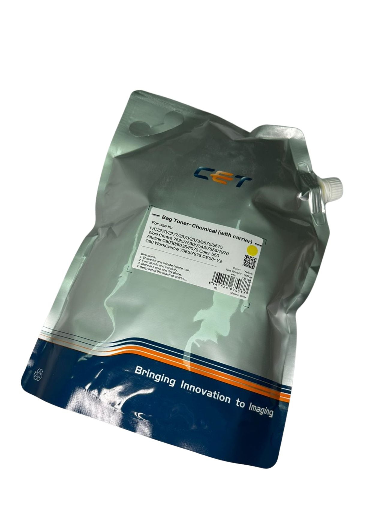 RECARGA TONER CET YELLOW XEROX 8045 1KG