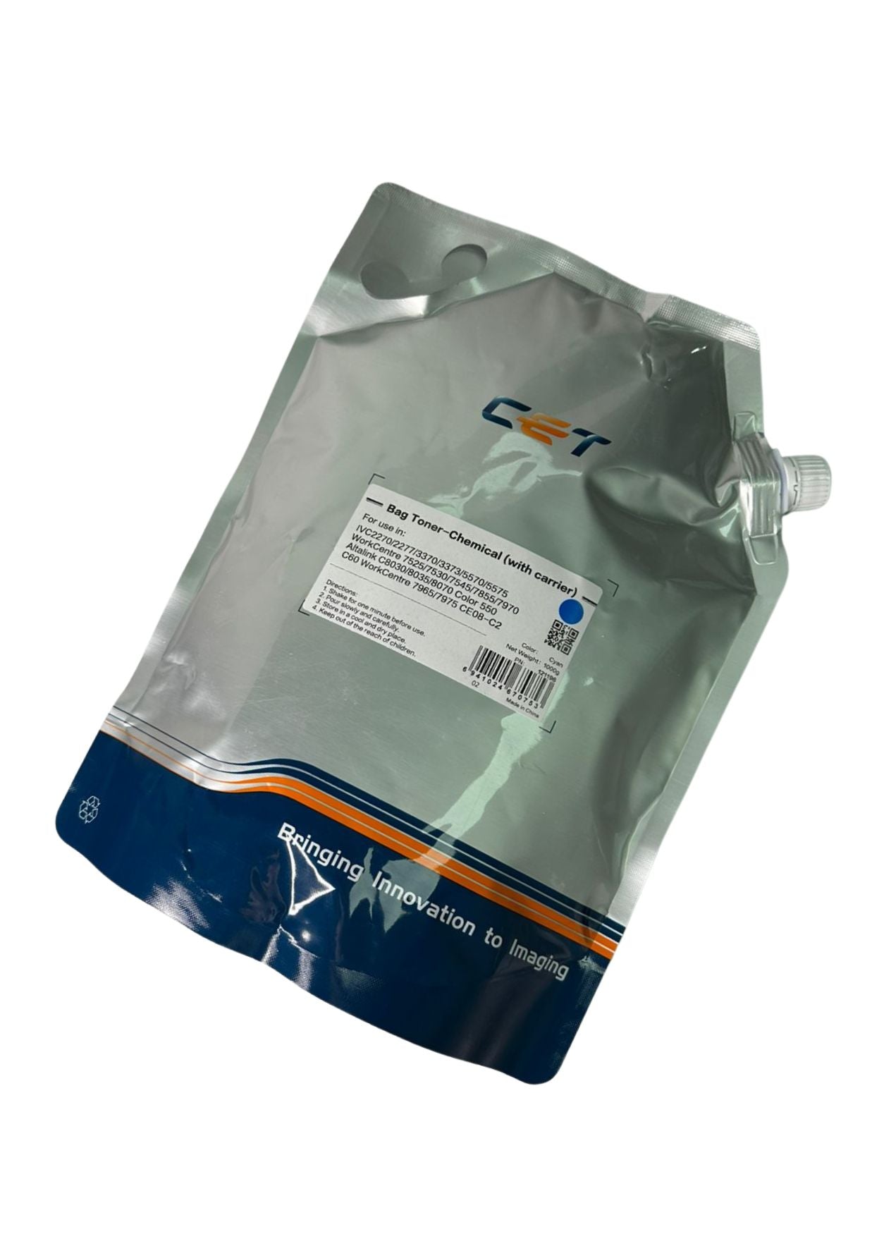 RECARGA DE TONER CYAN CET 1KG XEROX 8045