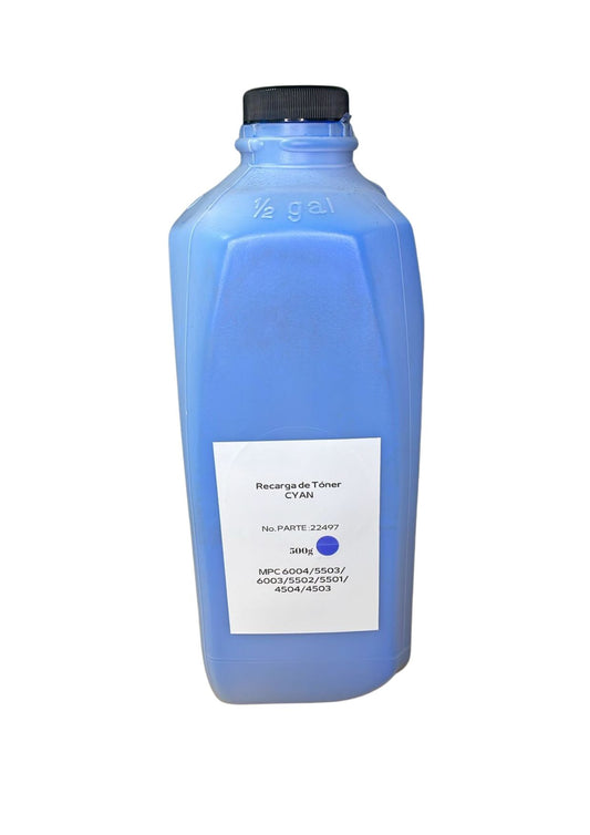 RECARGA DE TONER CYAN GCET MPC4503 500g