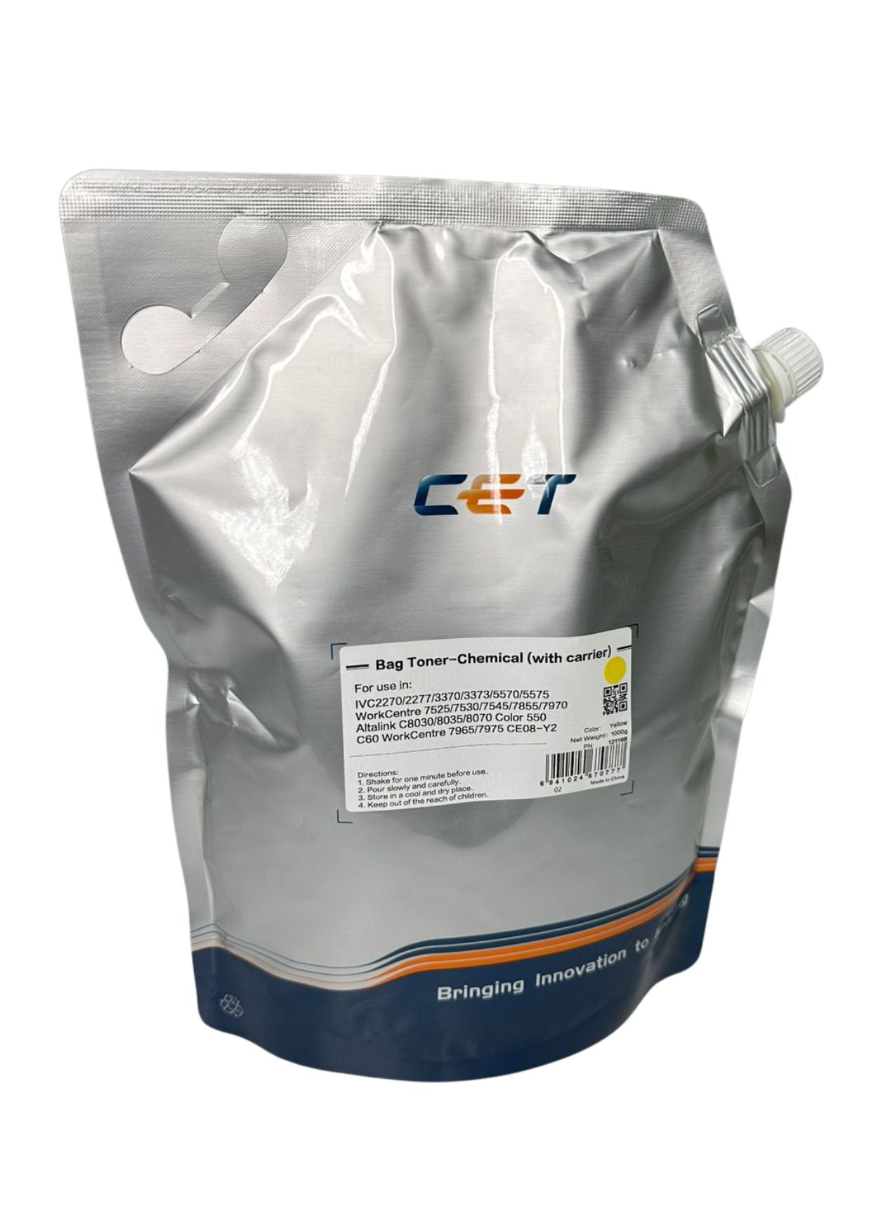 RECARGA TONER CET YELLOW XEROX 8045 1KG